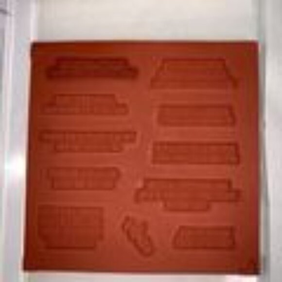 Stampin Up! Wish For Everything WEll Said Set of 2 Cling Rubber Craft Card Scrap - Picture 8 of 9